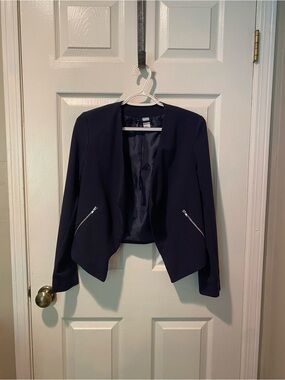 Women’s Open Front Navy Blazer Jacket